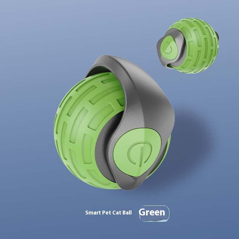 Smart Automatic Cat Ball - Interactive Rolling Teaser Toy, USB Rechargeable