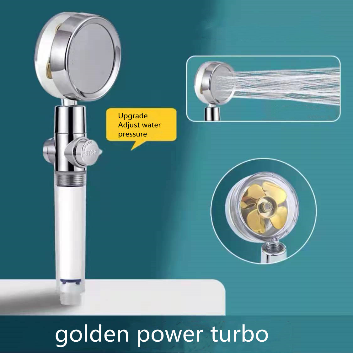 360° Rotating Water Saving Shower Head - High Pressure Rain Spray Nozzle