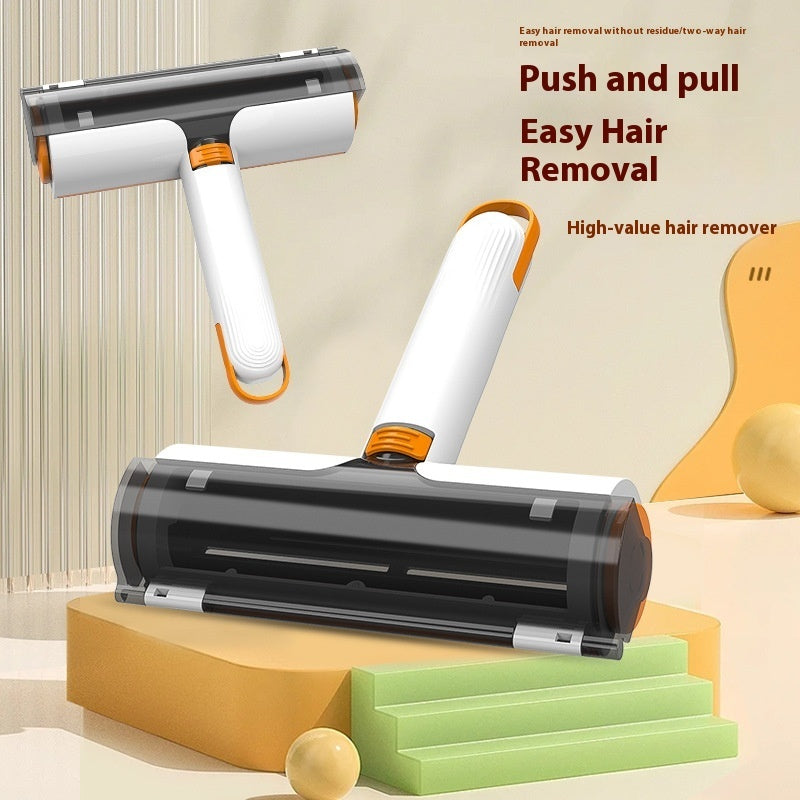 2-in-1 Reusable Pet Hair Remover Roller - Washable Lint Brush for Sofa & Clothes