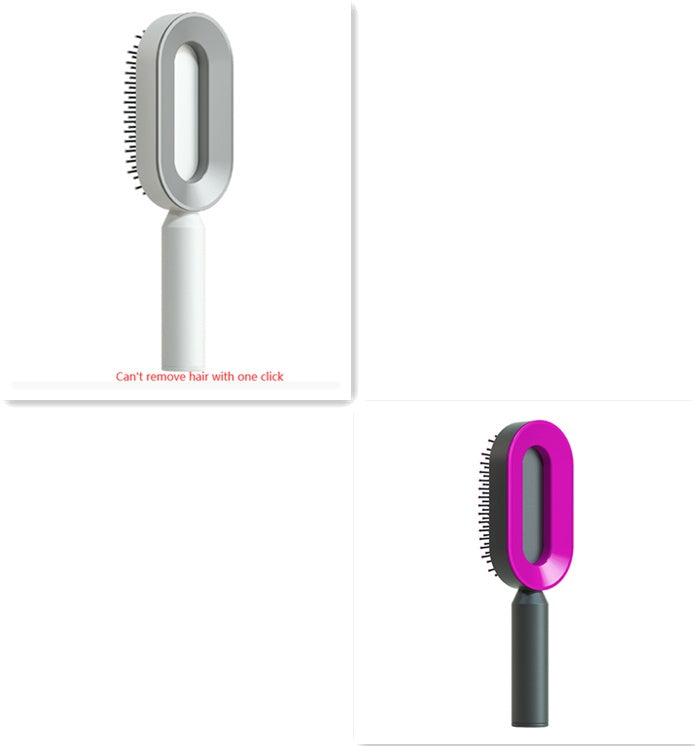 Self Cleaning Hair Brush for Women One-Key Loss Airbag Massage Scalp