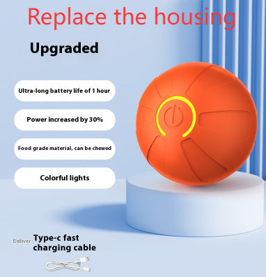 Automatic Jumping Dog Ball - Light-Up Interactive Bouncing Toy for Dogs