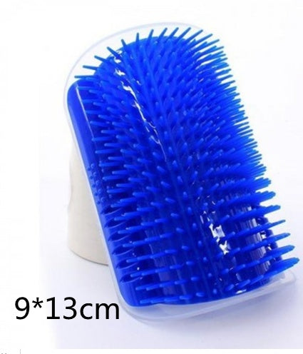 Cat Self-Grooming Corner Brush - Wall-Mounted Massage Comb for Cats