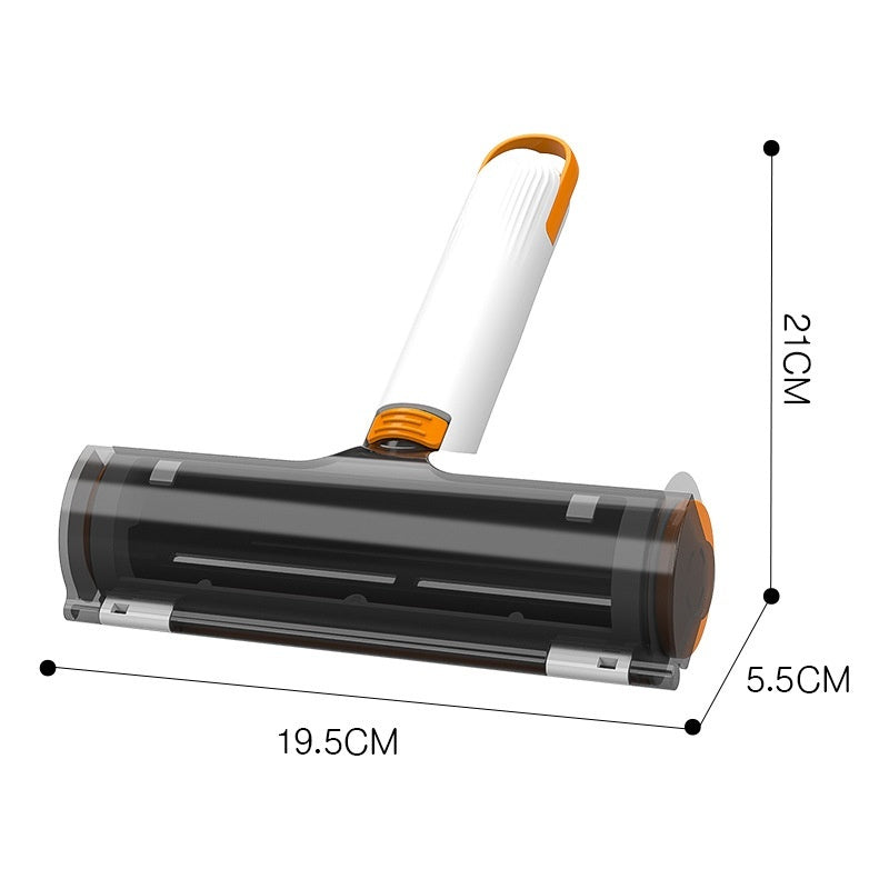 2-in-1 Reusable Pet Hair Remover Roller - Washable Lint Brush for Sofa & Clothes