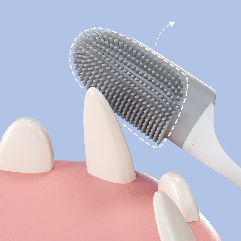 Silicone Finger Toothbrush for Dogs & Cats - 360° Soft Bristle Oral Care Brush