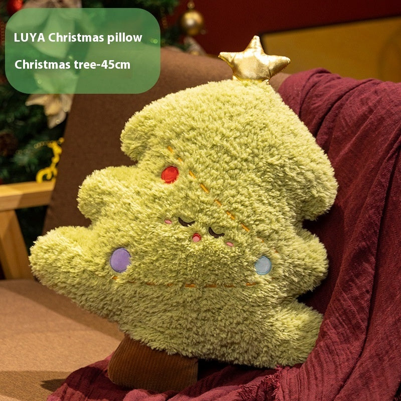 Christmas Plush Pillow Tree Decorative Gift Doll | Xmas Holiday Decor