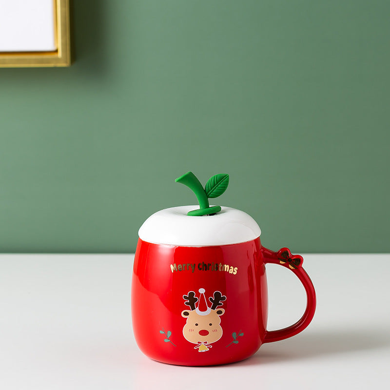 Christmas Fashion Mug Elk Snowman Cute Cartoon Ceramic | Holiday Gift