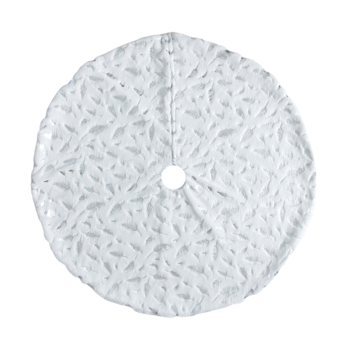 Christmas White Plush Tree Skirt | Holiday Gift