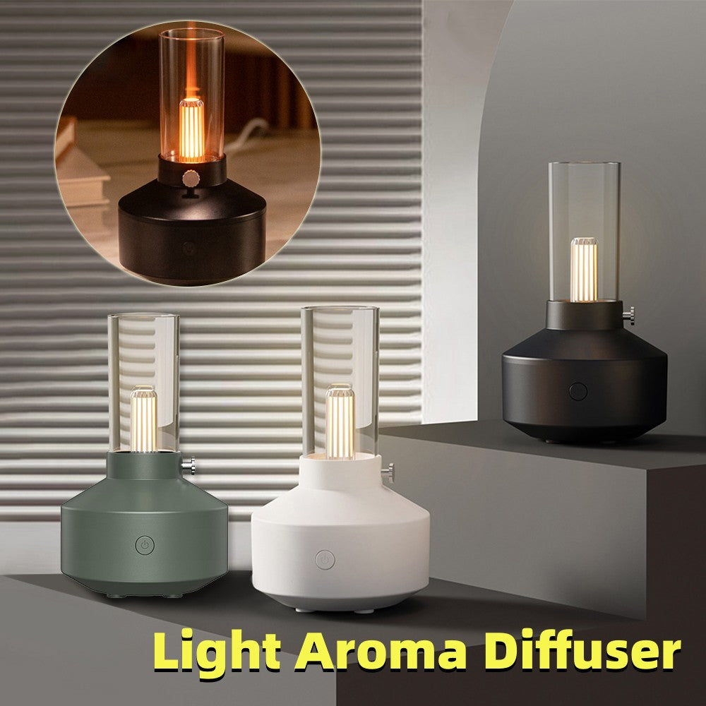 Retro Light Aroma Diffuser - Essential Oil Humidifier Lamp