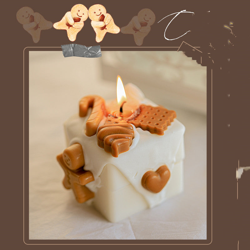 Christmas Homemade Gingerbread Man Scented Candles | Xmas Holiday Decor