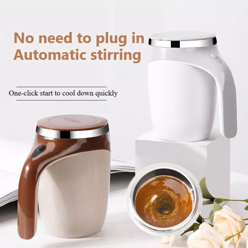 Automatic Self-Stirring Stainless Steel Mug
