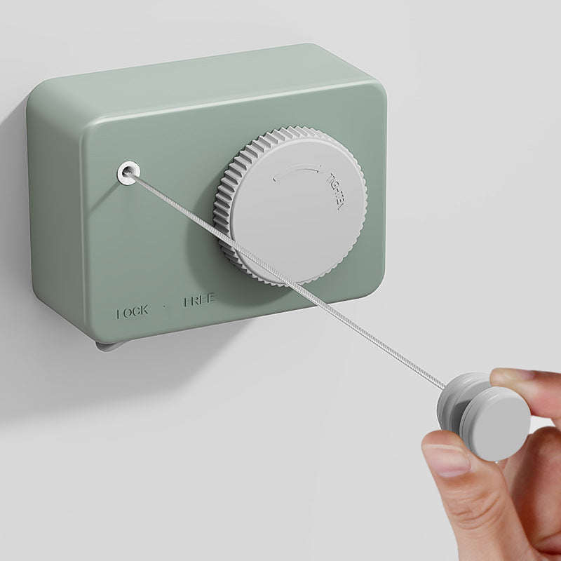 Invisible Retractable Indoor Clothesline - No-Drill Laundry Drying Line