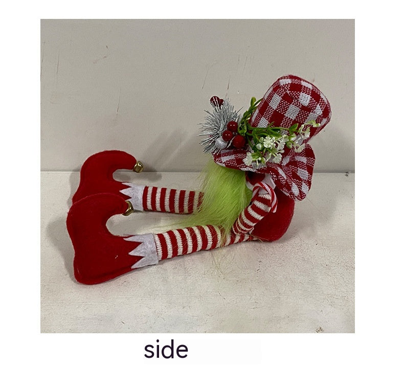 Christmas Long Legs Green Beard Doll Decoration | Xmas Gift