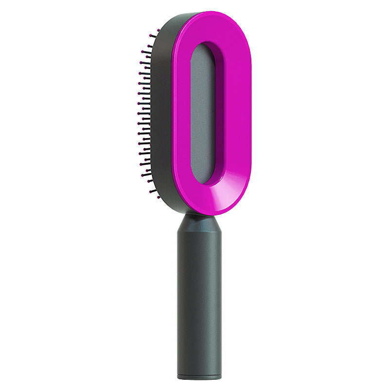 Self Cleaning Hair Brush for Women One-Key Loss Airbag Massage Scalp