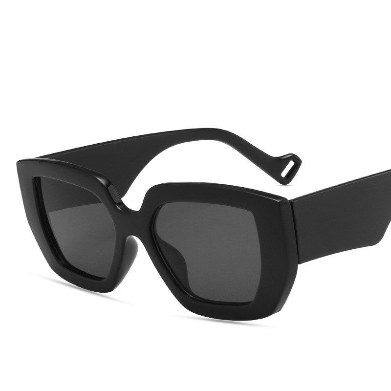 Side Sunglasses Personality Polygon Contrast Retro