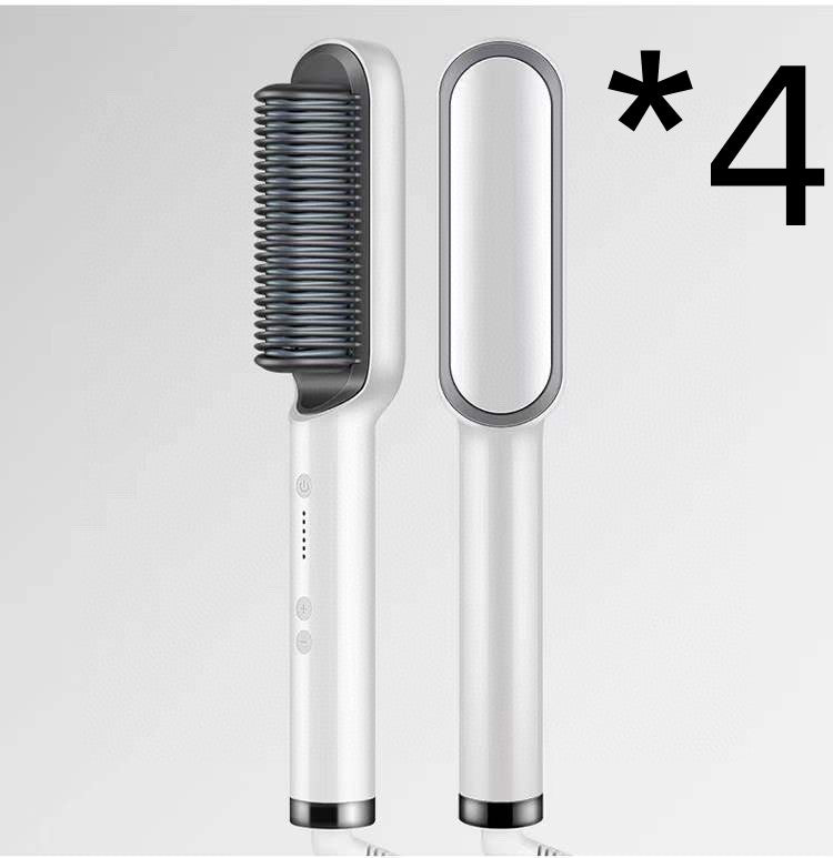 New 2-in-1 Hair Straightener Hot Comb Negative Ion Curling Tong