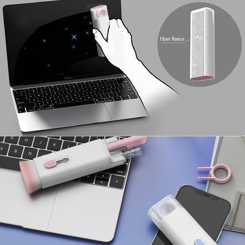 Keyboard and Earbud Cleaning Kit with Retractable Brush