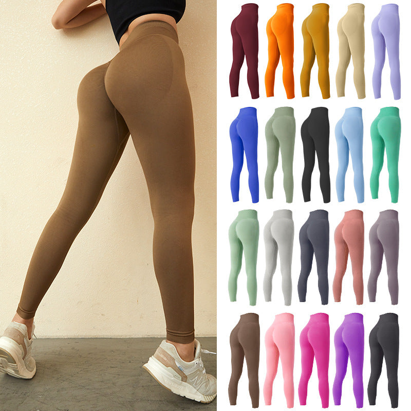 Seamless Leggings Yoga Pants Tummy Control Workout Running for Women