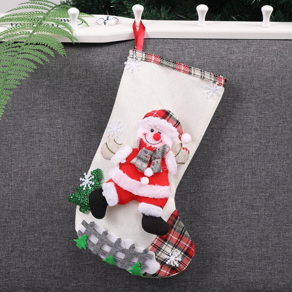 Christmas Decorations Santa Claus Socks Tree Pendant Gift Bag | Holiday Gift