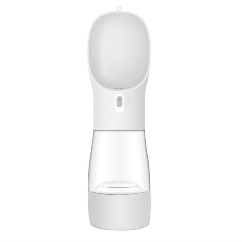 Portable Dog Water Bottle with Food Bowl - Travel Pet Drinking Bottle 458 ml