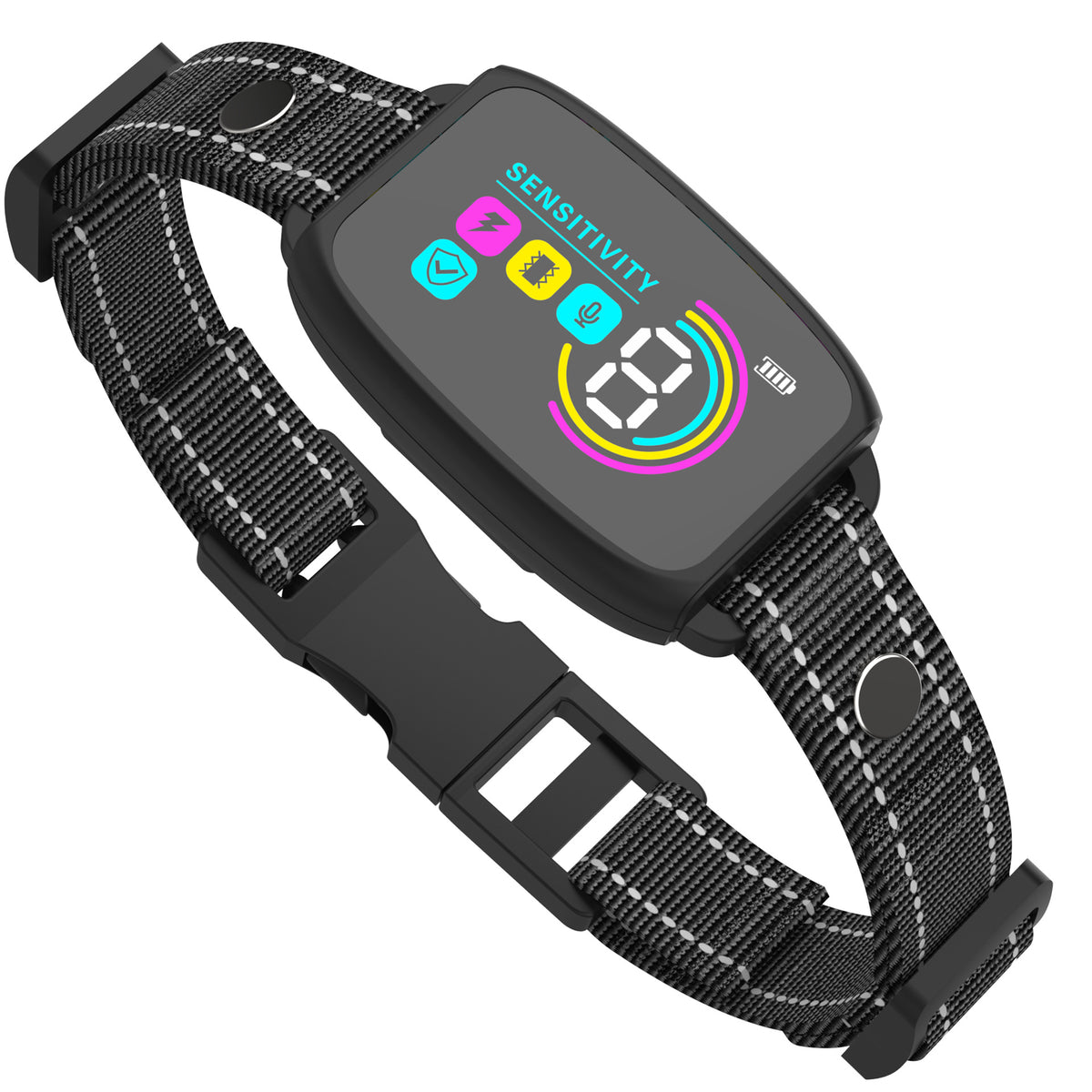 Smart Anti-Bark Dog Collar - Rechargeable Bark Stopper with Digital Display, IP67