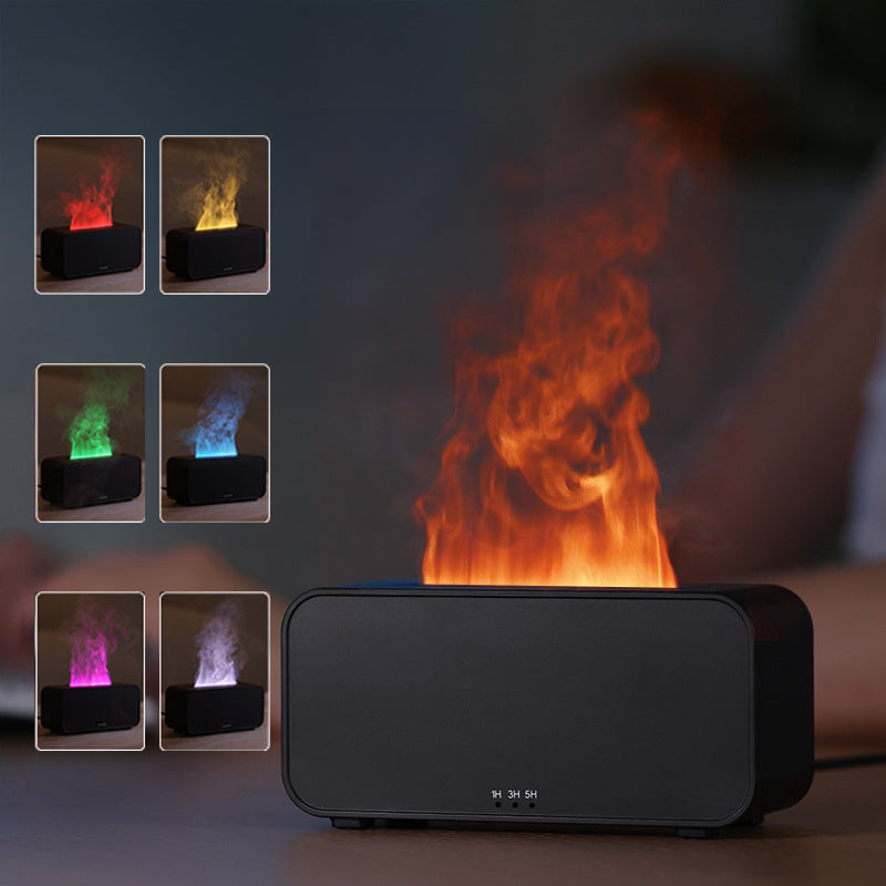 Timer Flame Simulation Aroma Diffuser - USB Household Humidifier