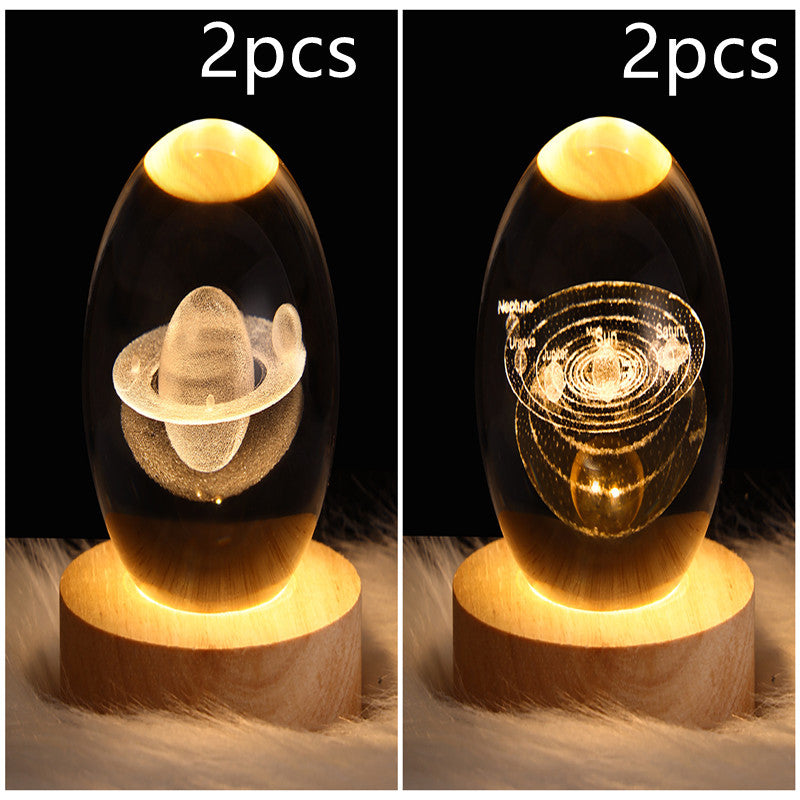3D Crystal Ball LED Night Light