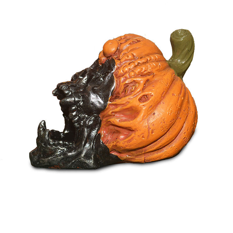 Evil Pumpkin Skull Halloween Resin Ornament