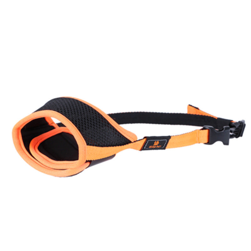 Adjustable Breathable Dog Muzzle - Soft Mesh Anti-Bite Mask with Velcro