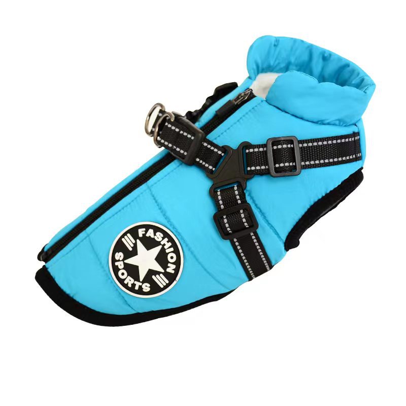 Waterproof Winter Dog Coat with Built-In Harness - Warm Jacket for Small to Large Dogs