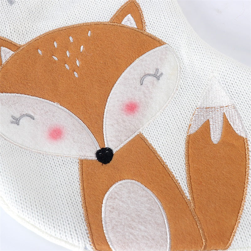 Christmas Fox Wool Gift Stockings | Xmas Holiday Decor