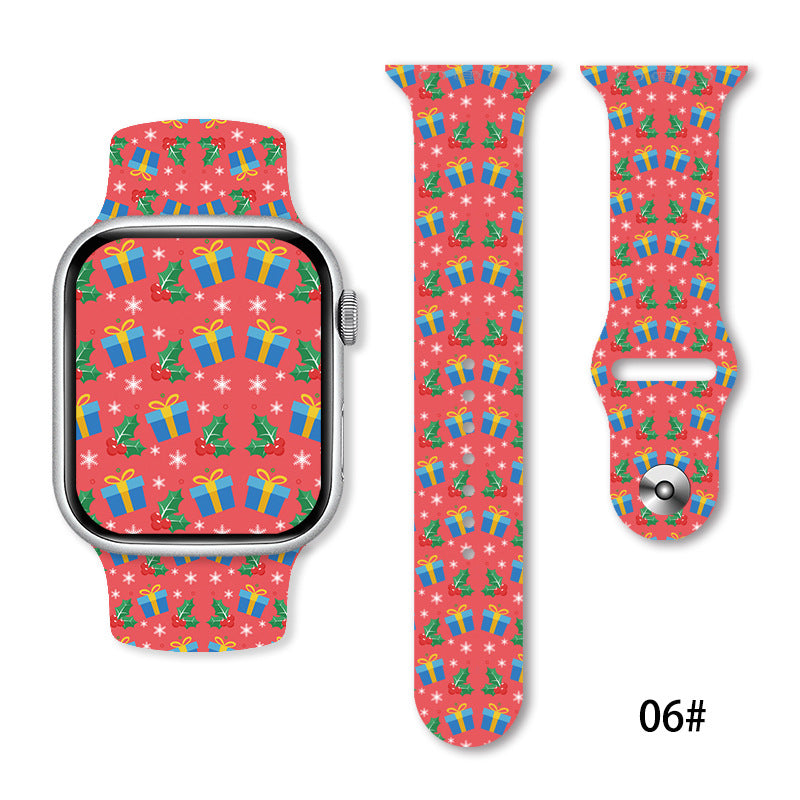Christmas Silicone Strap Printing Suitable | Xmas Holiday Decor