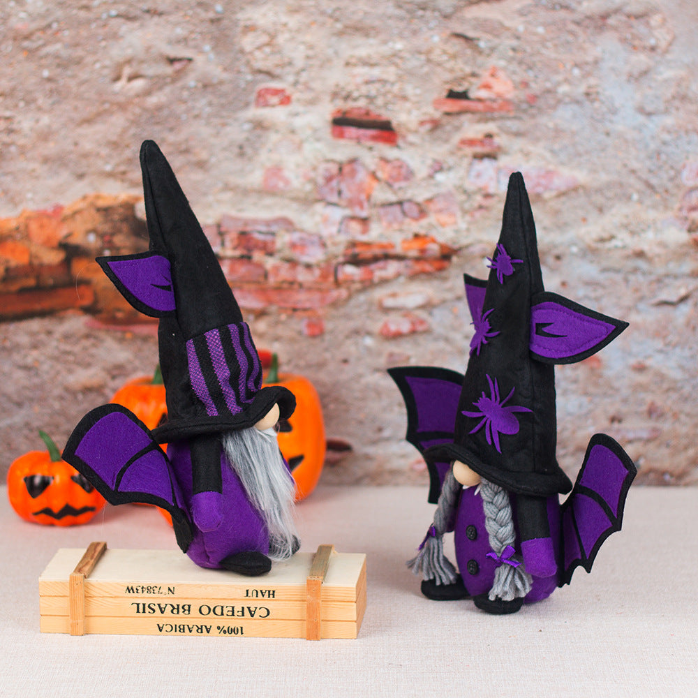 Christmas Halloween Decorations Bat Vampire Faceless Old Man