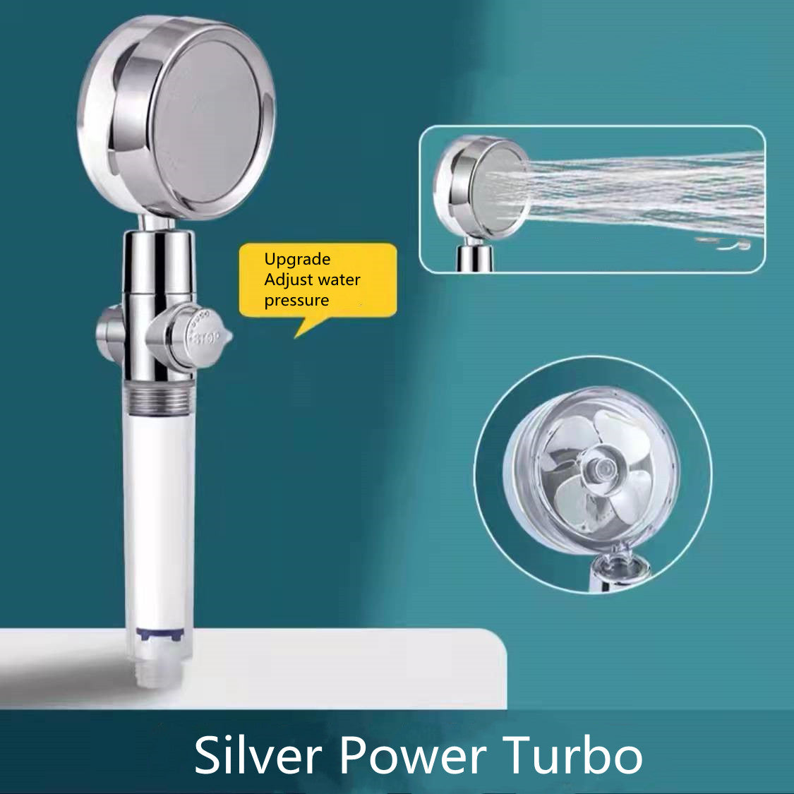 360° Rotating Water Saving Shower Head - High Pressure Rain Spray Nozzle