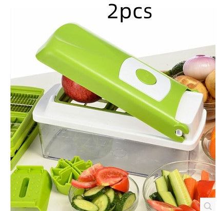 12-Piece Multifunctional Vegetable Chopper Set - Dicer & Slicer