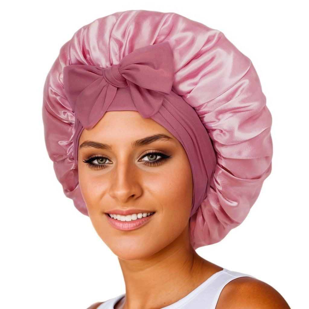 Satin Ribbon Round Hat Bow Imitation Silk Beauty and Hair Care