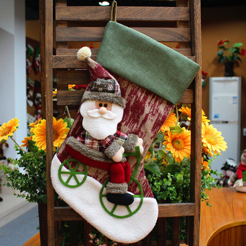 Christmas Decorations Santa Claus Socks Tree Pendant Gift Bag | Holiday Gift