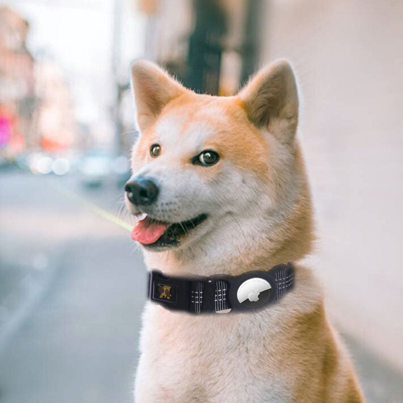 AirTag Pet Collar Cover - Protective Polyester Tracker Holder Collar