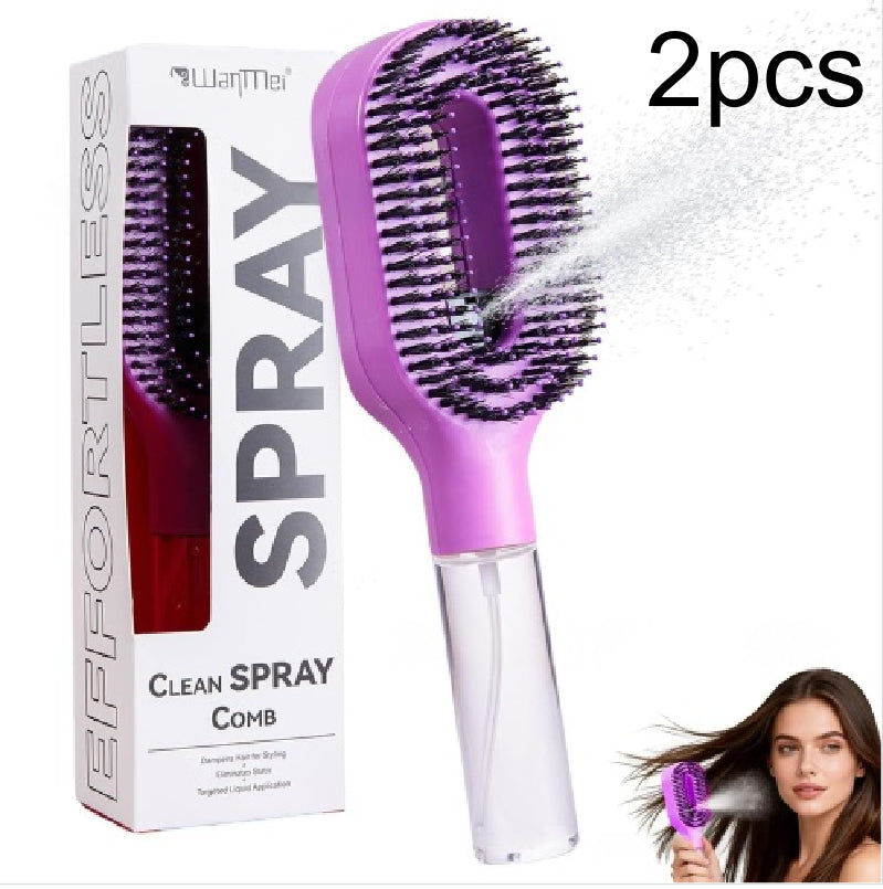 2-in-1 Sprayer Comb - Detangling Scalp Massage Brush