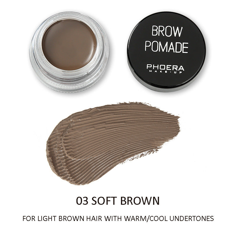 6-Color Eyebrow Cream Palette - Long-Lasting Brow Pomade
