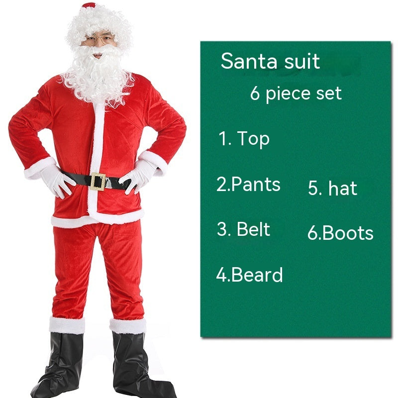 Christmas Costume Men's and Women's Clothing Full Set Performance | Holiday Gift