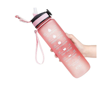 10 00ml Sports Water Bottle Gradient Plastic Cup
