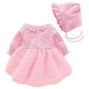 Red 100% cotton sleeveless baby girl romper with a button fastening, available in sizes from 66 to 90 cm.