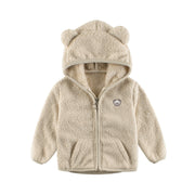 Soft-touch round-neck winter sweater for babies and children, available in five solid colours and sizes from 90 to 130 cm.