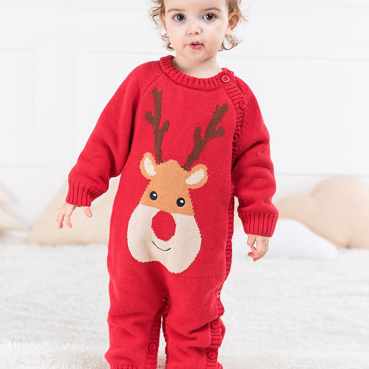Thick Cotton Christmas Baby Onesie