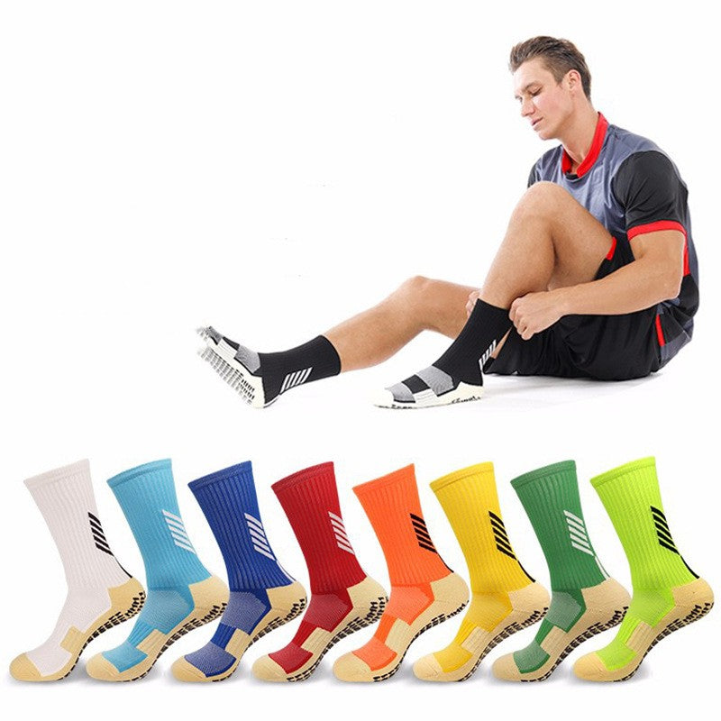 Thickened high-tube nylon sports socks for adults and children with sweat-absorbing, antibacterial, anti-odour and anti-friction features