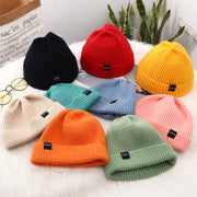Unisex baby bowler-brim cap with an elastic 47–52 cm circumference, available in nine colours.